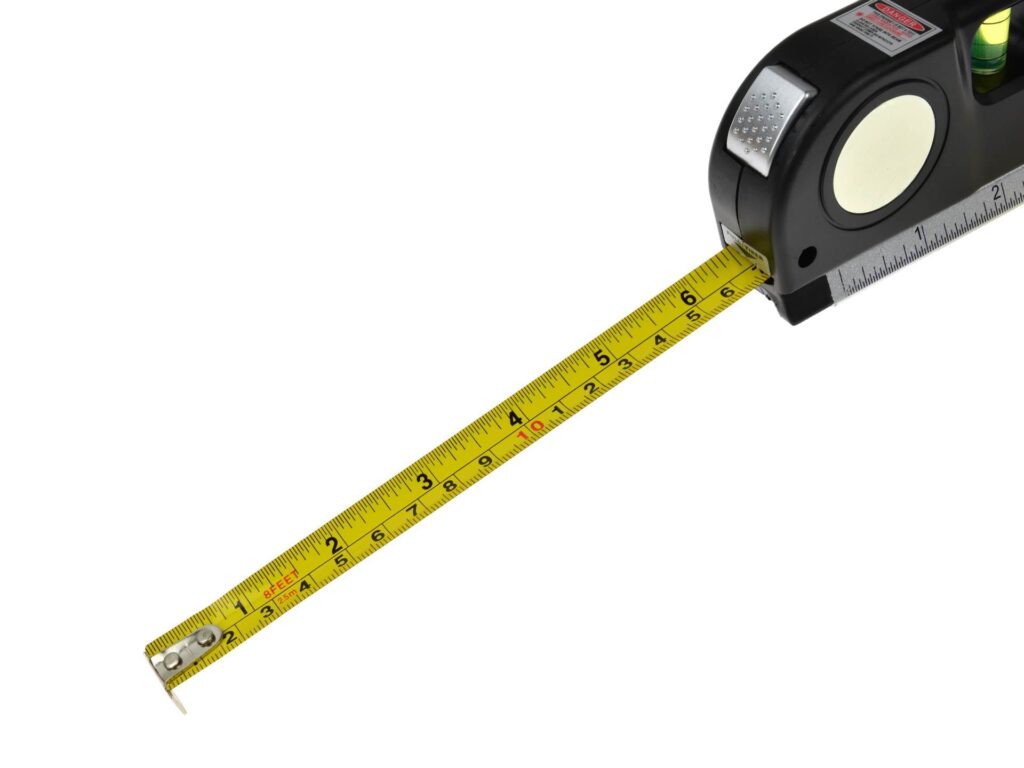 Poziomica laserowa z miarą i metrem 2,5m  G03310